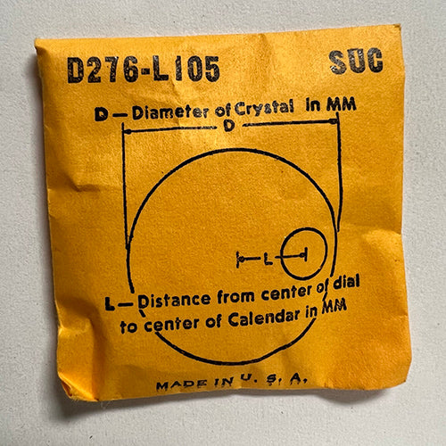 ROUND : SUC : CALENDAR - 27.6mm / MAGNIFIER 10.5mm OFFSET