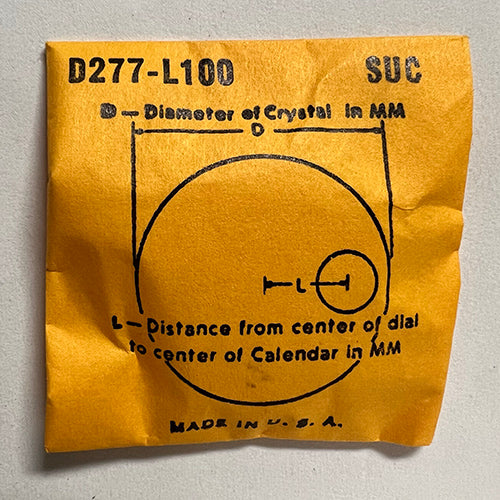 ROUND : SUC : CALENDAR - 27.7mm / MAGNIFIER 10.0mm OFFSET