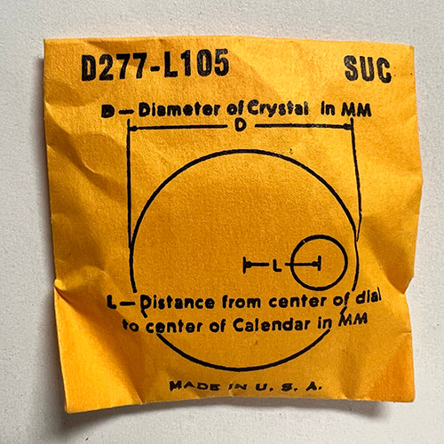 ROUND : SUC : CALENDAR - 27.7mm / MAGNIFIER 10.5mm OFFSET