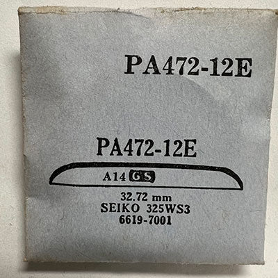 SEIKO : 325WS3 & 6619-7001 - Round 32.72mm PA472-12E