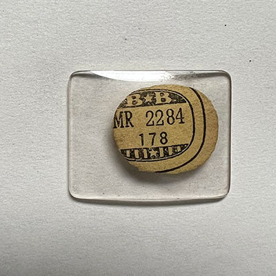 WALTHAM : MUNICIPAL SERVANT - Rectangle w/Radius Corners 22.8mm x 17.8mm