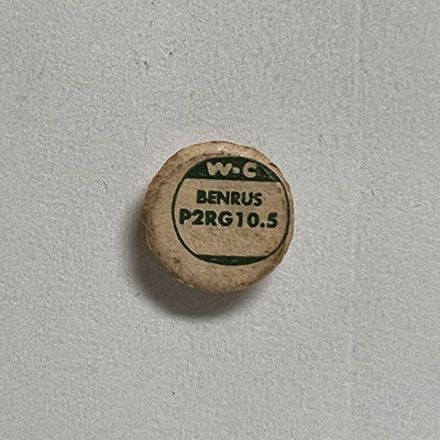 ROUND : GLASS : FLAT TOP - 10.5mm
