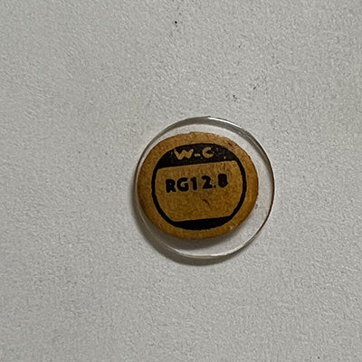 ROUND : GLASS : STANDARD DOME - 12.8mm