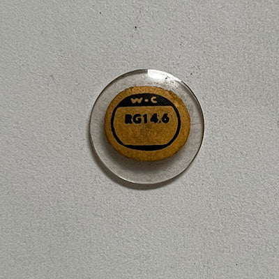 ROUND : GLASS : STANDARD DOME - 14.6mm