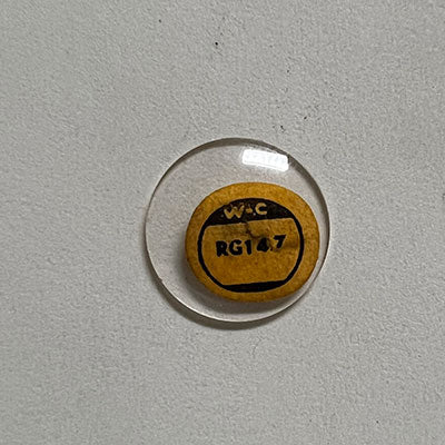 ROUND : GLASS : STANDARD DOME - 14.7mm