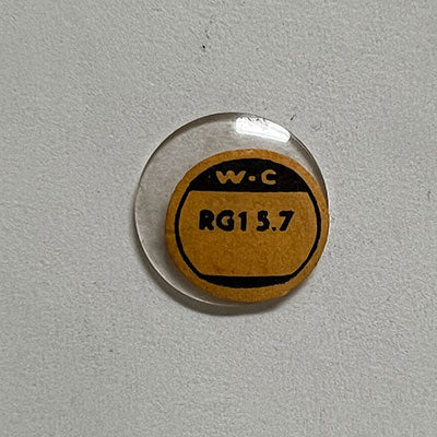 ROUND : GLASS : STANDARD DOME - 15.7mm