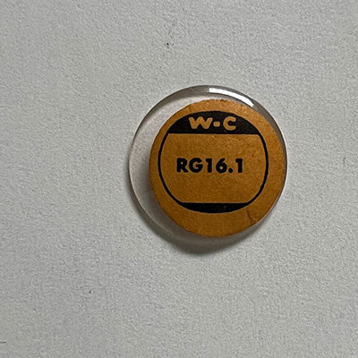 ROUND : GLASS : STANDARD DOME - 16.1mm