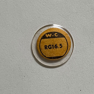 ROUND : GLASS : STANDARD DOME - 16.5mm