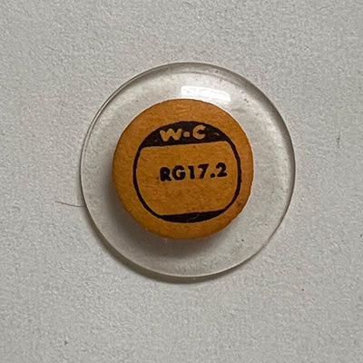 ROUND : GLASS : STANDARD DOME - 17.2mm
