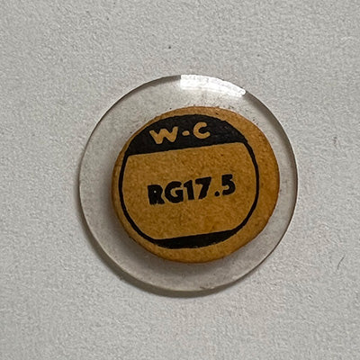ROUND : GLASS : STANDARD DOME - 17.5mm
