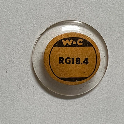 ROUND : GLASS : STANDARD DOME - 18.4mm