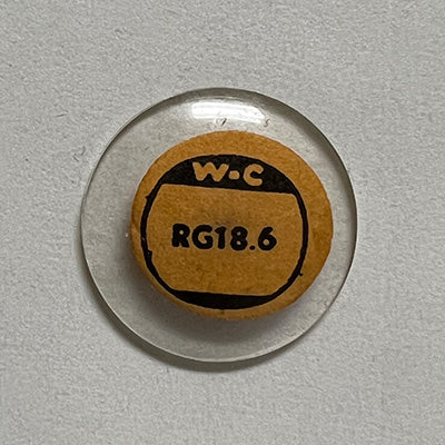 ROUND : GLASS : STANDARD DOME - 18.6mm
