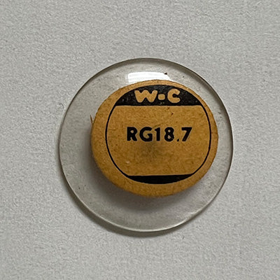 ROUND : GLASS : STANDARD DOME - 18.7mm