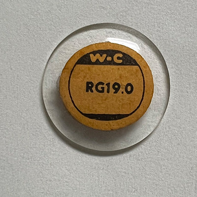 ROUND : GLASS : STANDARD DOME - 19.0mm