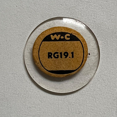 ROUND : GLASS : STANDARD DOME - 19.1mm