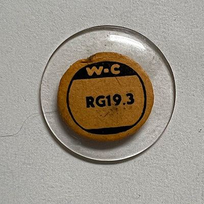 ROUND : GLASS : STANDARD DOME - 19.3mm