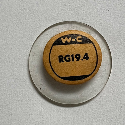 ROUND : GLASS : STANDARD DOME - 19.4mm
