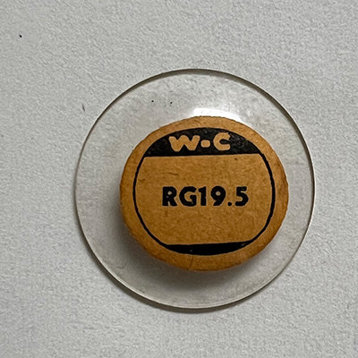 ROUND : GLASS : STANDARD DOME - 19.5mm