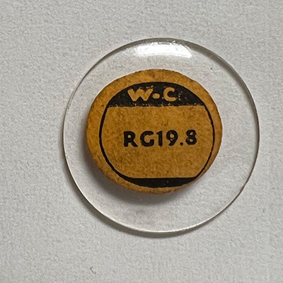 ROUND : GLASS : STANDARD DOME - 19.8mm