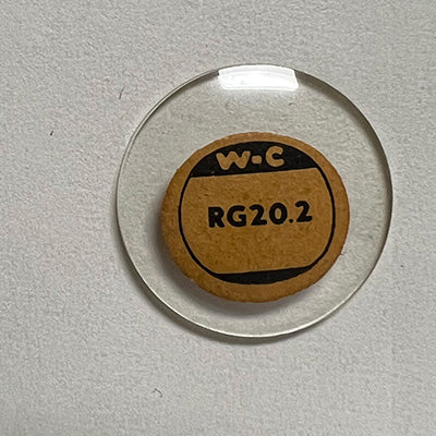 ROUND : GLASS : STANDARD DOME - 20.2mm