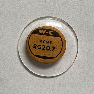 ROUND : GLASS : STANDARD DOME - 20.7mm