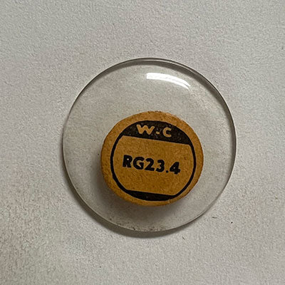 ROUND : GLASS : STANDARD DOME - 23.4mm