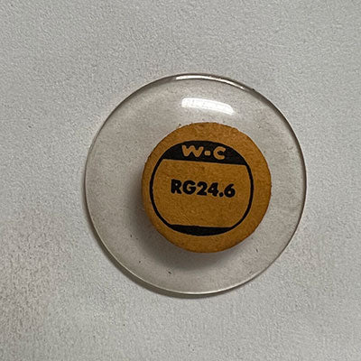 ROUND : GLASS : STANDARD DOME - 24.6mm