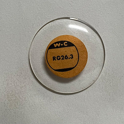 ROUND : GLASS : STANDARD DOME - 26.3mm