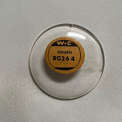 ROUND : GLASS : STANDARD DOME - 26.4mm