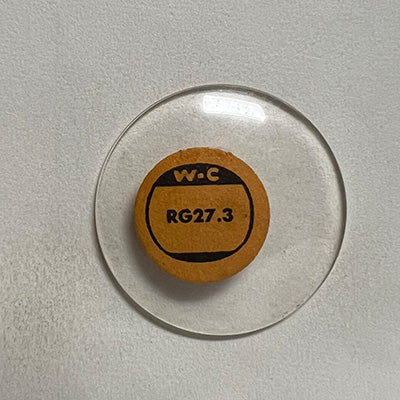 ROUND : GLASS : STANDARD DOME - 27.3mm