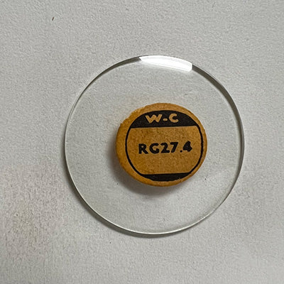 ROUND : GLASS : STANDARD DOME - 27.4mm