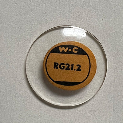ROUND : GLASS : STANDARD DOME - 21.2mm