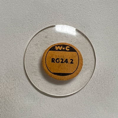 ROUND : GLASS : STANDARD DOME - 24.2mm