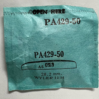 WYLER : 1118 - Round 28.2mm PA429-50