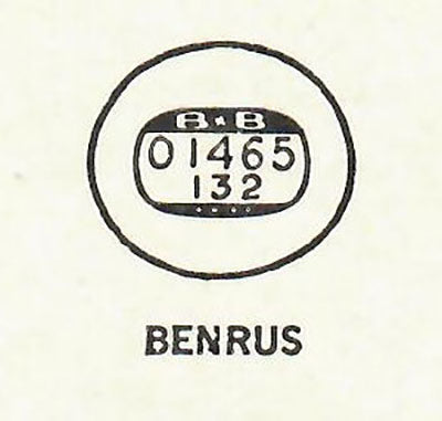 BENRUS : MULTIPLE MODELS - Oval 14.6mm x 13.2mm