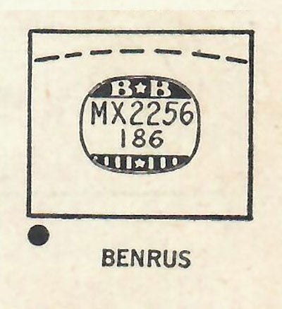 BENRUS : ABBOTT (AND OTHERS) - Rectangle 22.5mm x 18.6mm