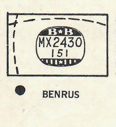 BENRUS : LORD LANSING (AND OTHERS) - Rectangle 24.3mm x 15.1mm