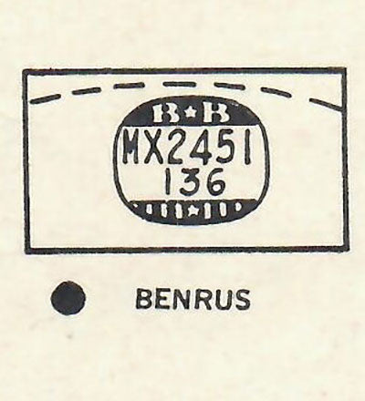 BENRUS : WINDSOR A & WINDSOR B - Rectangle 24.5mm x 13.6mm