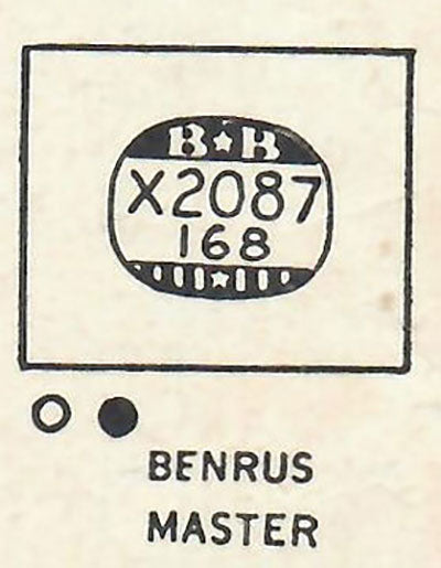 BENRUS - Rectangle 20.8mm x 16.8mm