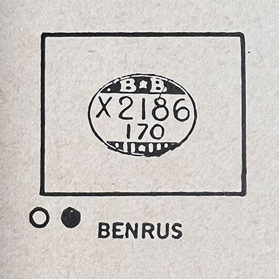 BENRUS - Rectangle 21.8mm x 17.0mm