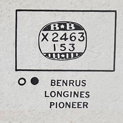 BENRUS - Rectangle 24.6mm x 15.3mm
