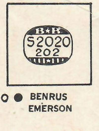 BENRUS - Square 20.2mm x 20.2mm