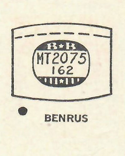 BENRUS - Tonneau 20.7mm x 16.2mm