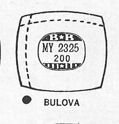 BULOVA - Cushion 23.2mm x 20.0mm
