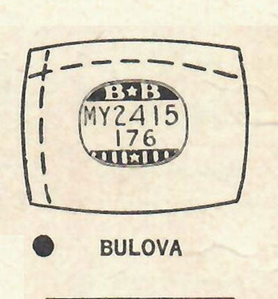 BULOVA : MULTIPLE MODELS - Cushion 24.1mm x 17.6mm