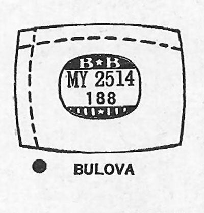 BULOVA : BROADCASTER C - Cushion 25.1mm x 18.8mm