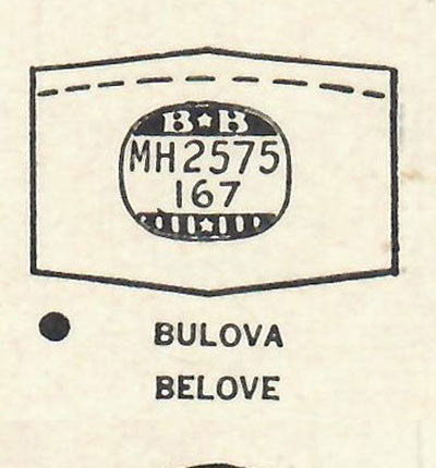 BULOVA : AMERICAN CLIPPER - Hexagon 25.7mm x 16.7mm