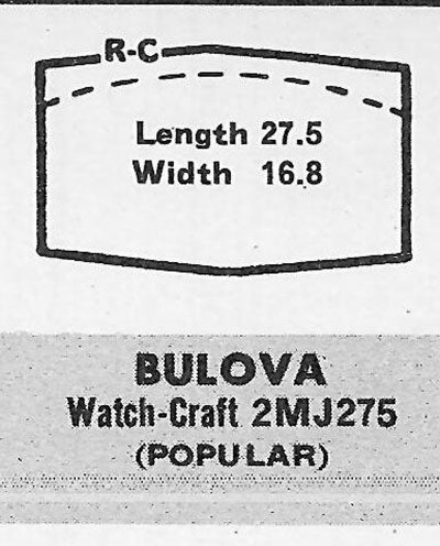 BULOVA : BRETON - Hexagon 27.5mm x 16.8mm