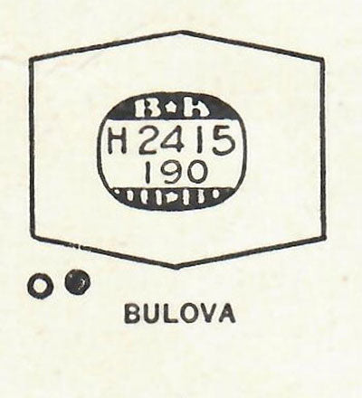 BULOVA - Hexagon 24.1mm x 19.0mm DUREX