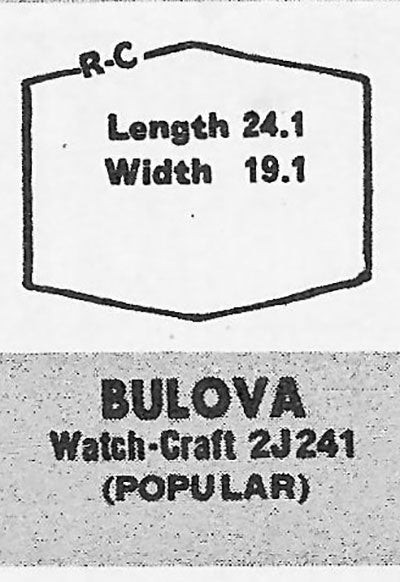 BULOVA : CLAYTON - Hexagon 24.0mm x 19.1mm